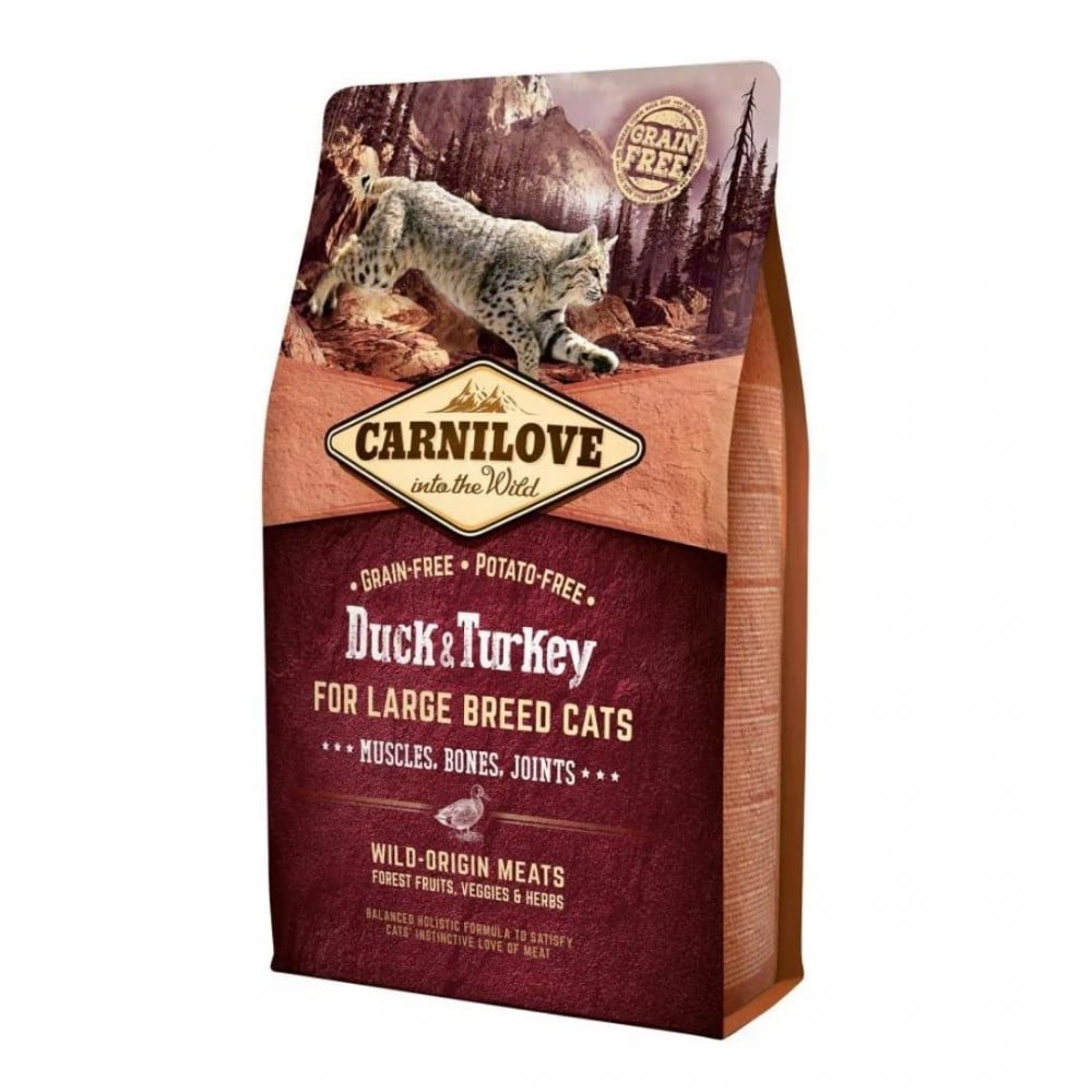 Carnilove Cat 2kg Duck & Turkey For Large Breed Cat