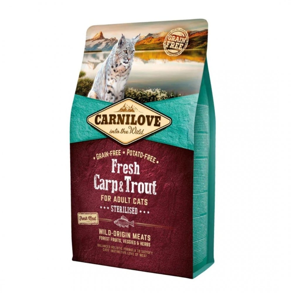 Carnilove Cat 2kg Fresh Carp & Trout Sterilised Dry
