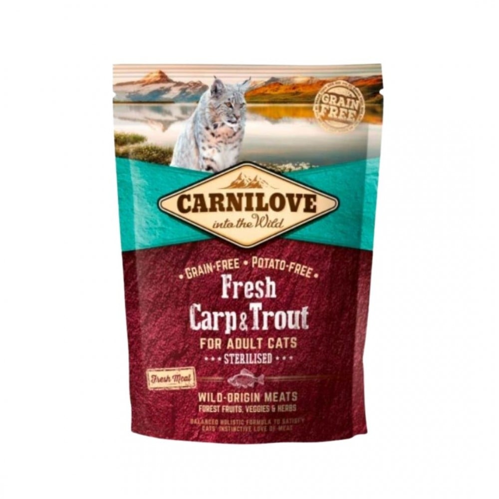 Carnilove Cat 400g Fresh Carp & Trout Sterilised Dry