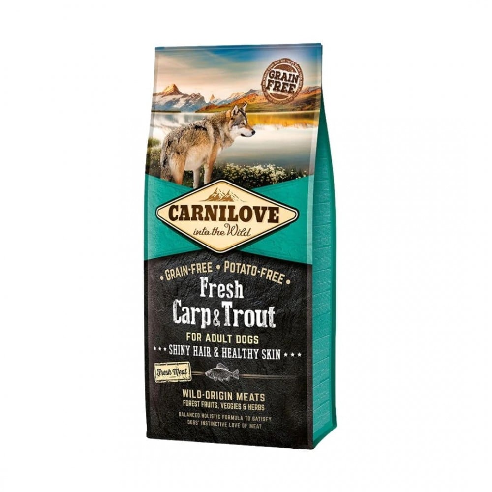 Carnilove Dog 12kg Fresh Carp & Trout Shiny Hair